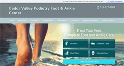 Desktop Screenshot of cedarvalleypodiatry.com