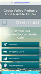 Mobile Screenshot of cedarvalleypodiatry.com